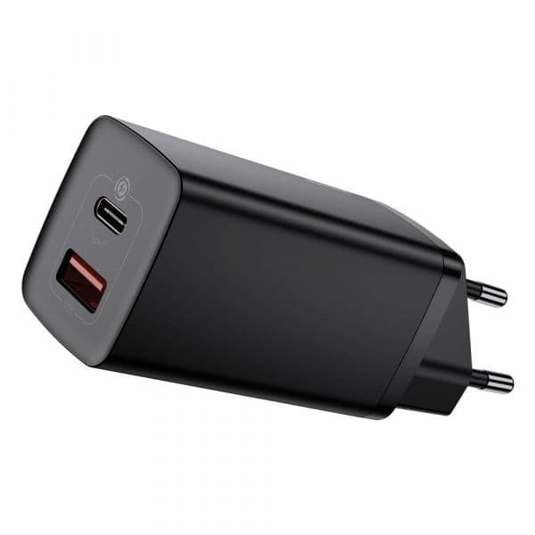 Baseus Carregador Baseus Gan2 usb e Usb-c 65w Black - CCGAN2L-B01