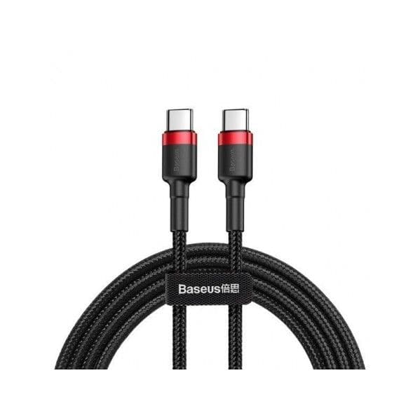 Cabo Baseus Nylon Usb-c Usb-c Pd 60W 20V 3A QC3.0 1M - 6953156285217 - 156076
