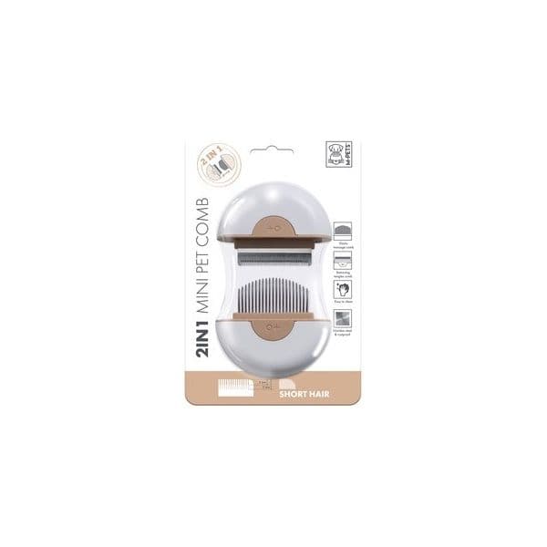 M-pets Mini Pet Comb Pelo Curto 2 em 1