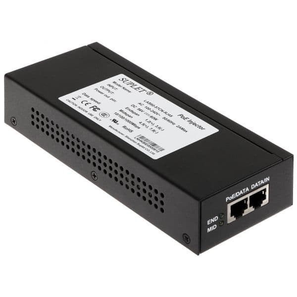 Hikvision Injetor PoE 60W POE.LAS60-57CN-RJ45