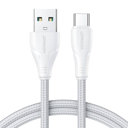 Cabo USB Joyroom - USB C 3A Surpass Series para carregamento rápido e transferência de dados 2 m branco (S-UC027A11)