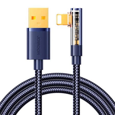 Cabo angular Joyroom S-UL012A6 USB-A - Lightning 2.4A 1,2m - azul