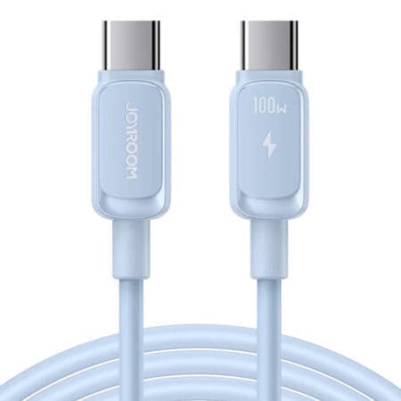Cabo Joyroom S-CC100A14 USB-C para USB-C 100W 480Mb/s 1,2m - azul