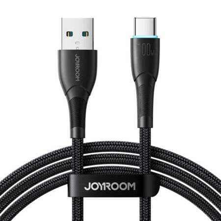 Cabo Joyroom Starry série SA32-AC6 100W USB-A / USB-C 1m - preto