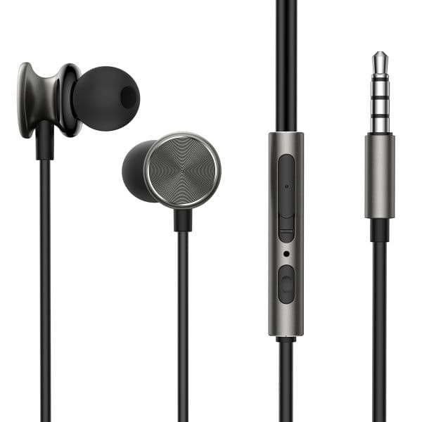 Joyroom Auscultadores JR-EW03 Com Fio Jack 3.5mm Dark Gray