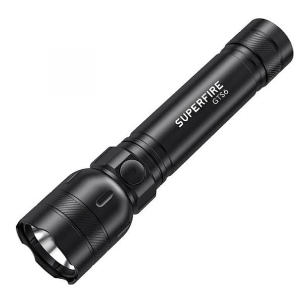 Superfire Lanterna GTS6 7W 358-360lm IP44 USB-C Preto
