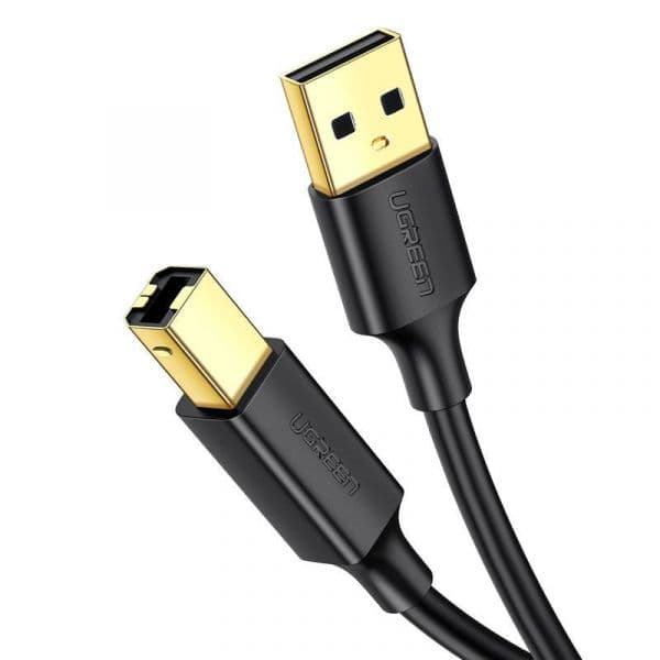 Ugreen Cabo de Impressora US135 USB 2.0 para USB Tipo-B 1m Preto - 6957303828463