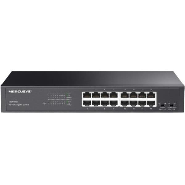 Mercusys Switch MS116GS 16 Portas Gigabit Desktop/Rackmount