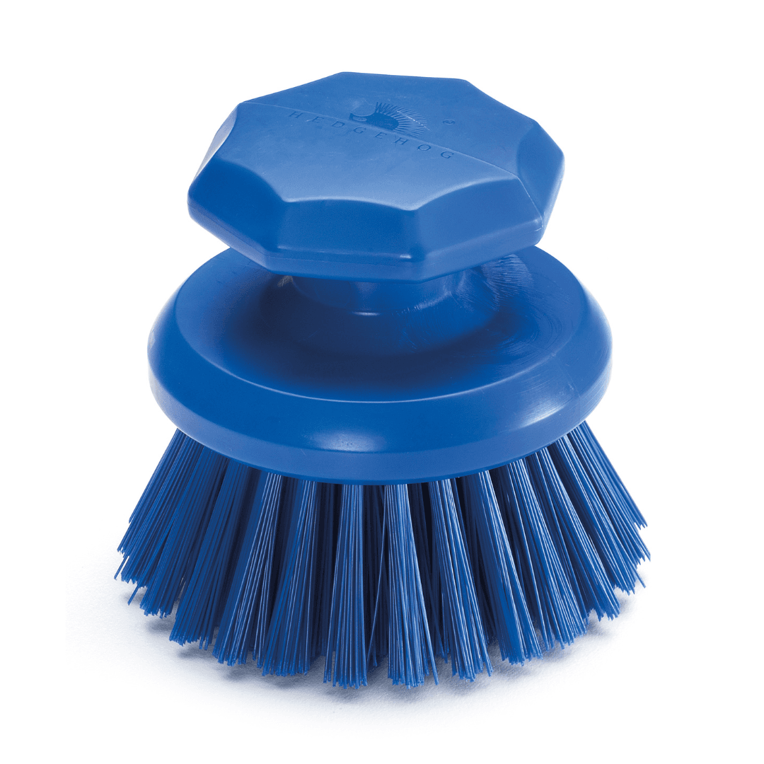 Hedgehog Round Scrub Brush – Escova Manual Profissional Redonda para Limpeza de Recipientes e Superfícies