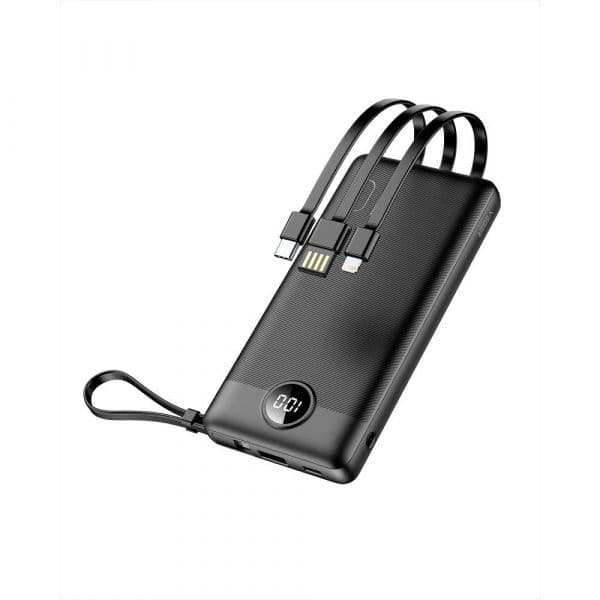Powerbank Veger C10 10 000mAh (micro + Typ C + Lightning 8-pin) Black (W1116)