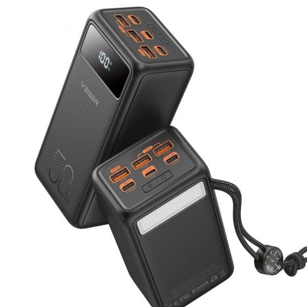 Powerbank Veger Tank Lite 50 000mAh Lcd Quick Charge Pd 22,5W Black (W5001)