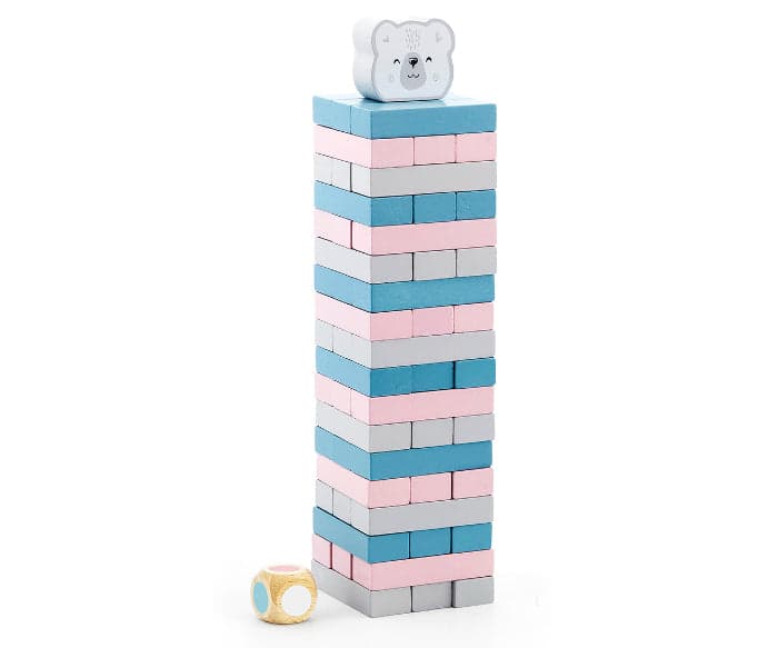 Jogo de torre de blocos Viga