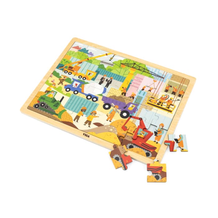 Puzzle de madeira 48 peças Viga Construção