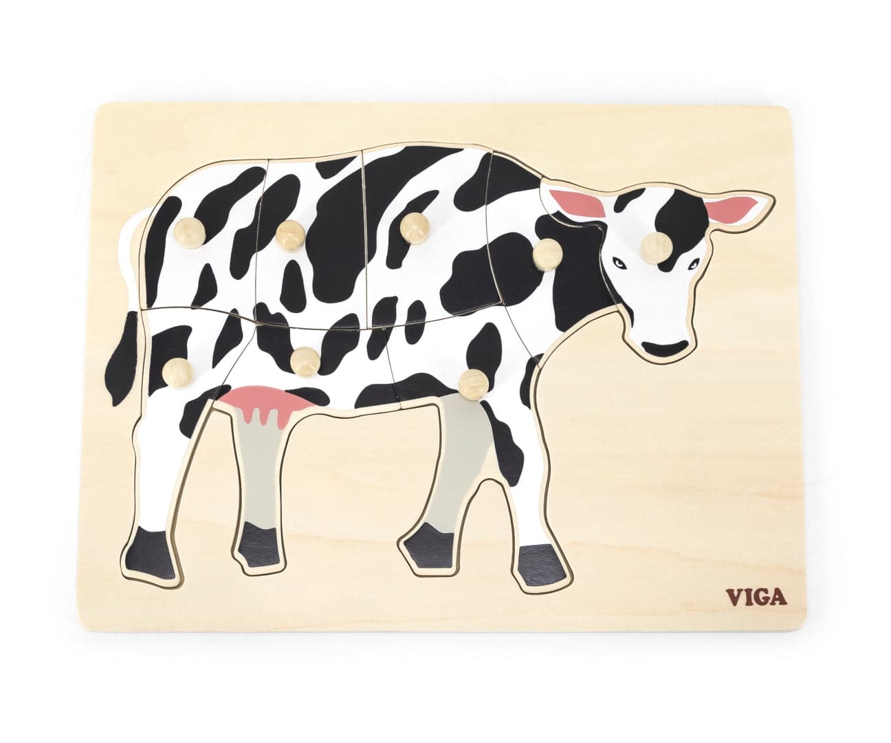 Puzzle Com Pegas Vaca Viga