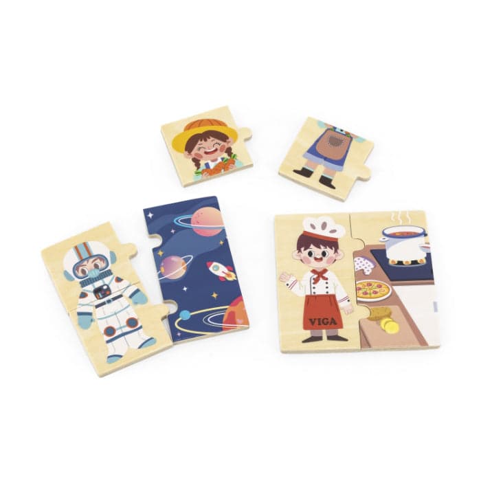 Puzzles de correspondência Viga Profissões