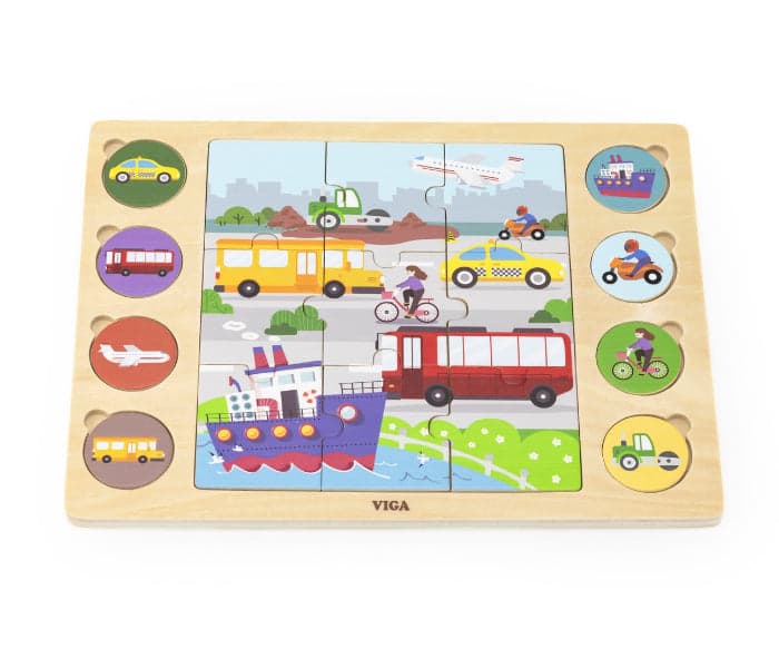 Encontre e combine Puzzle Viga Cidade