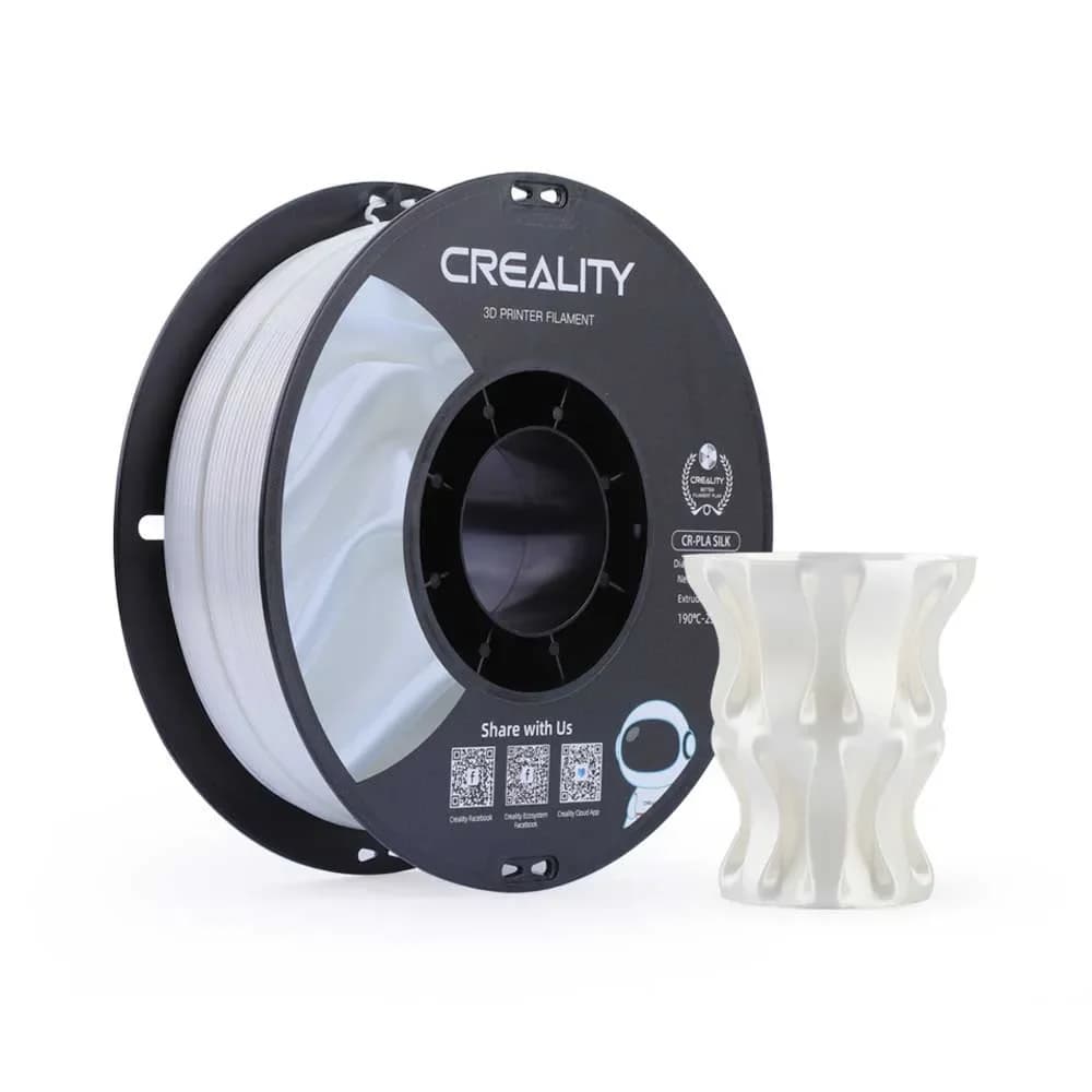 Creality Filamento para Impressora 3D CR-Silk PLA 1.75mm 1Kg Branco