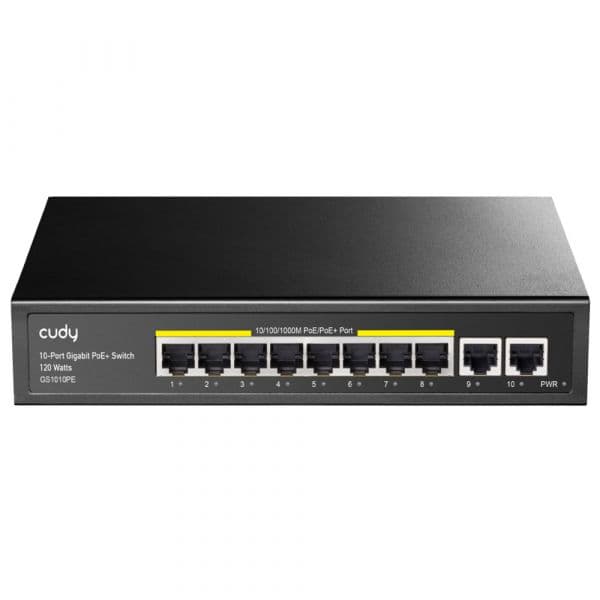 Cudy Switch GS1010PE 10 Portas Gigabit UnManaged PoE+