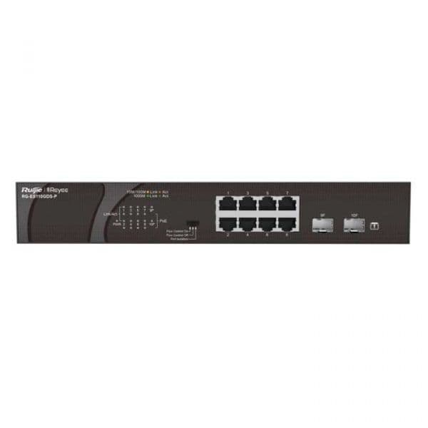 Ruijie Networks Switch Reyee RG-ES110GDS-P de 5 Portas 10/100 Mbps