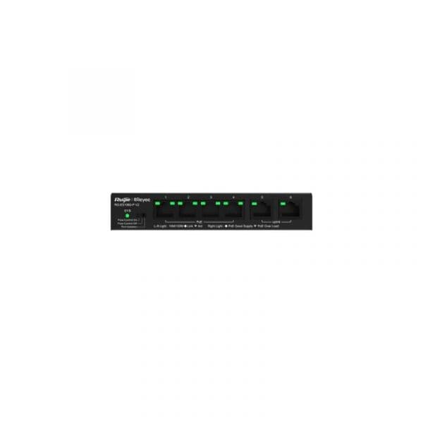Switch Não Gerenciável Ruijie RG-ES106D-P V2 6 Portas Fast Ethernet PoE Switch Não Gerenciável Ruijie RG-ES106D-P V2 6 Portas Fast Ethernet PoE