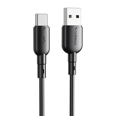 CABO USB NA USB-C VIPFAN COLORIDO X11, 3A, 1M PRETO