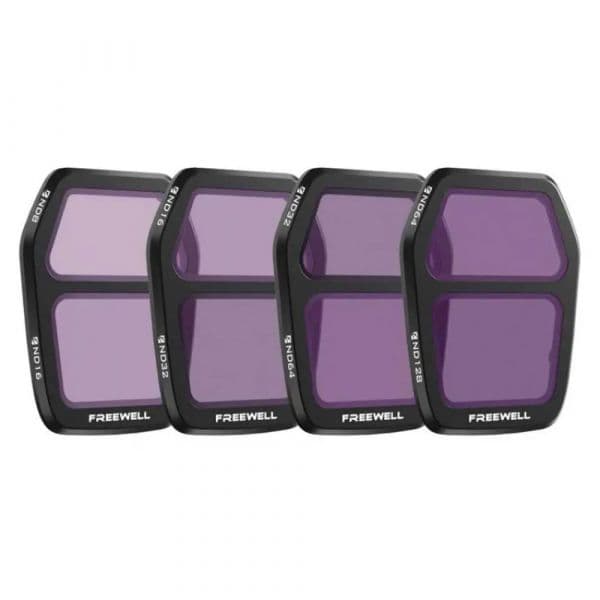 Freewell Conjunto de 4 Filtros ND Divididos para DJI Air 3S
