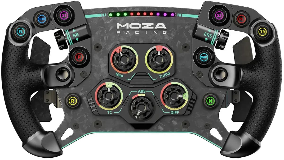 Volante MOZA Racing GS V2P Pele-Microfibra
