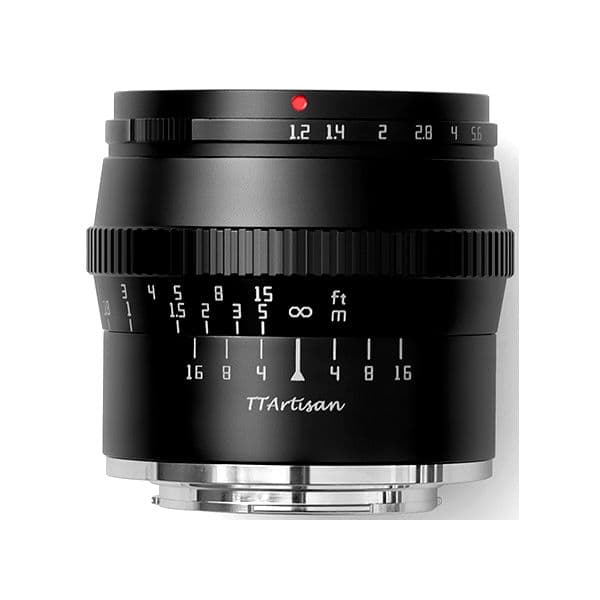 Objetiva TTARTISAN 50mm f/1.2 Canon RF-S Preta - TTARTISAN5012BRF