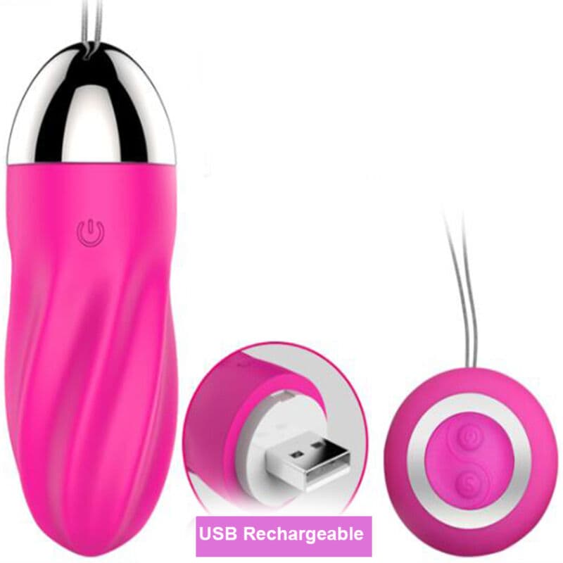 Armony Ovo Vibrante Espiral Sweety Controle Remoto Rosa