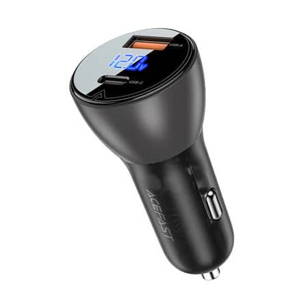 Carregador de carro Acefast 63W USB Tipo C / USB, PD3.0, PPS, QC3.0, AFC, FCP, SFCP preto (B6 black)