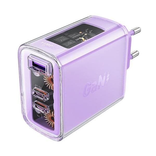 Acefast Carregador Power Delivery 65W Usb-c/a Roxo
