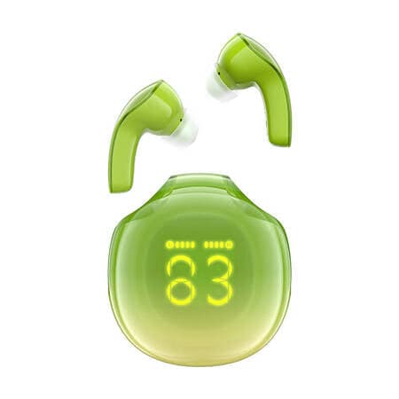 Fones de ouvido sem fio Acefast T9 Bluetooth 5.3 intra-auriculares - verde