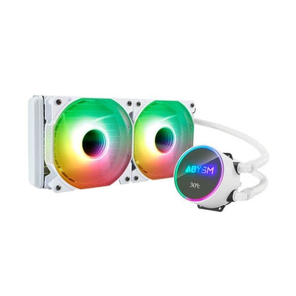 ABYSM Cpu Liquid Cooler Artic White 240 - Argb
