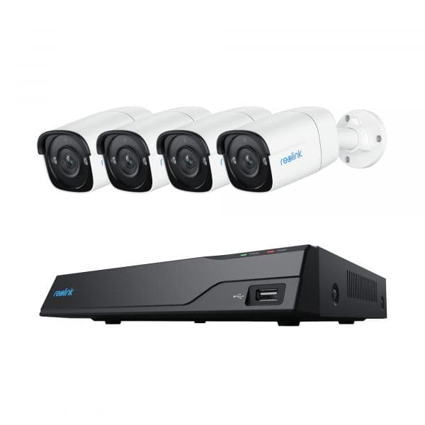 Reolink Kit Vigilância NVR PoE RL-NVS8-5MB4 5MP 2K+ Visão Noturna Detecção IA Áudio Bidirecional