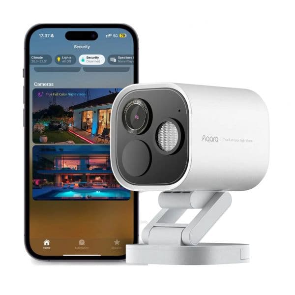 Aqara Câmara de Segurança Hub G5 Pro 4MP 2.6K IA Zigbee 3.0 Bluetooth WiFi Visão Noturna Branco