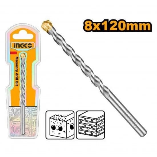 Broca Pedra 8X120Mm refª DBM2110812 INGCO - DBM2110812 - Ferramentaspro.pt