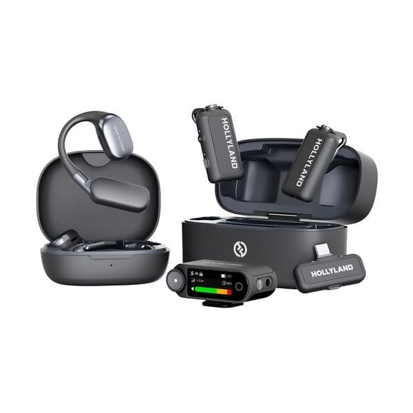 Hollyland Microfone Lark Max 2 Ultimate Combo Kit Sem Fios para 2 Pessoas
