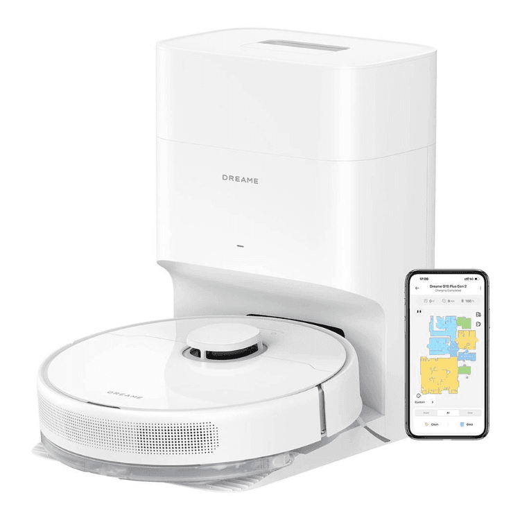 Aspirador Robot Dreame D10 Plus Gen 2 Branco + Base