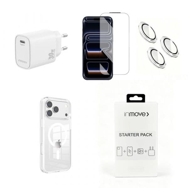 Inmove Capa Silicone para iPhone 17 Pro Max Clear
