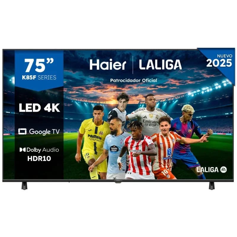 TV Haier 75" H75K85FUX LED Smart TV Google TV 4K HDR