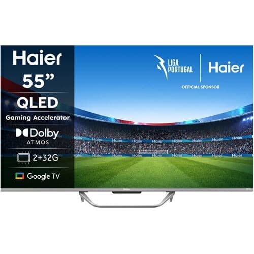 TV Haier 55" H55Q80FUX QLED Smart TV (Google TV) 4K HDR