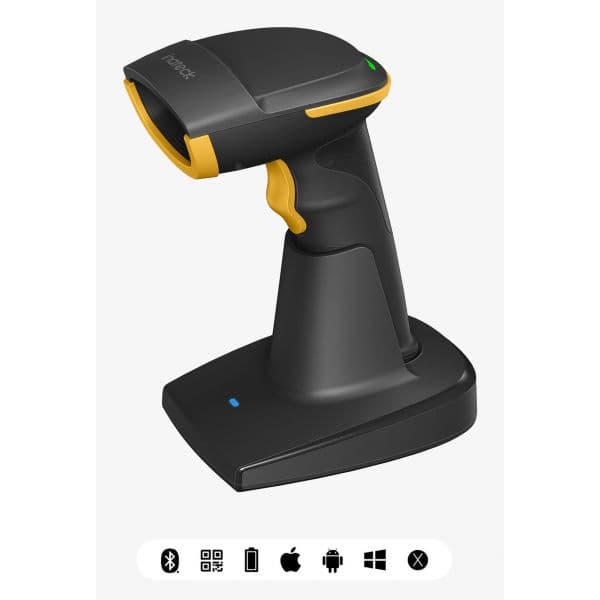 Intek Leitor de Código de Barras BCST-54 Portátil 1D/2D CMOS Bluetooth 2.4GHz USB Preto