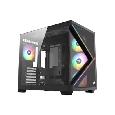 XYZ QUBEX ATX, Micro-ATX, ITX aRGB Preto