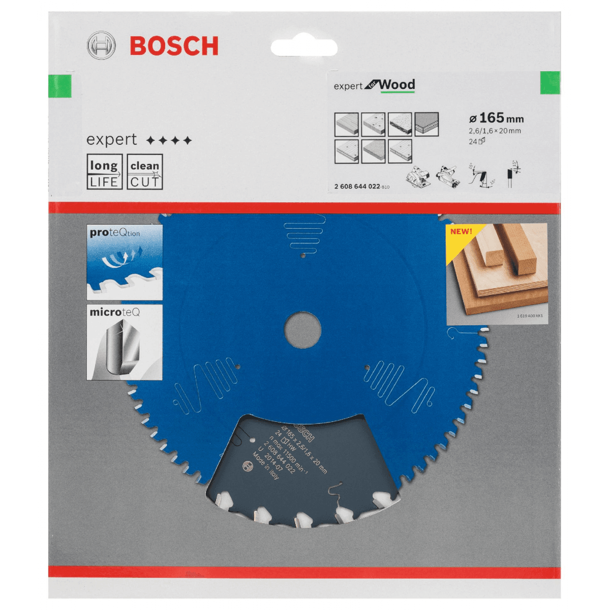 Bosch Professional Ex Wo H 165x20-24 Circular Saw Blade Azul