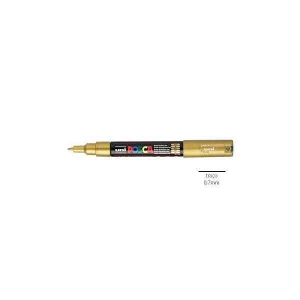 Uni Marcador Posca PC-1M Ouro