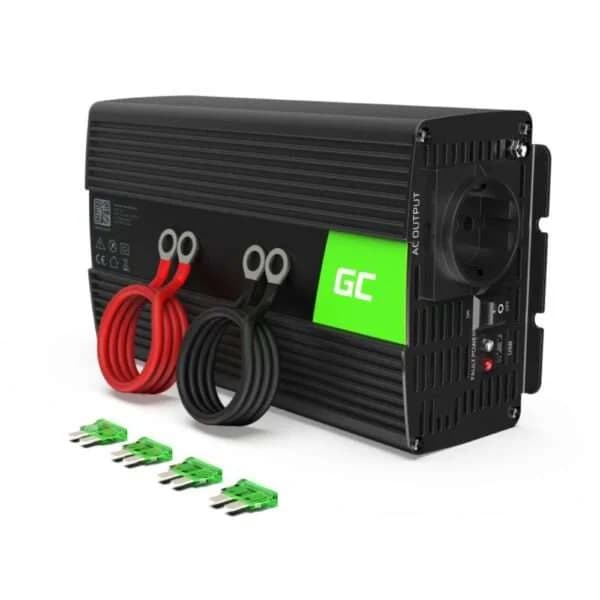 Green Cell Inversor de Corrente INV18 1000W Onda Senoidal Pura Preto