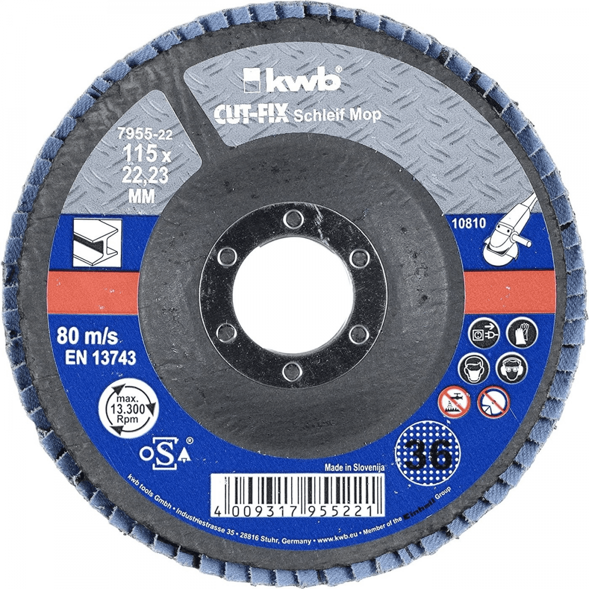 Disco lamelado 115mm GR120 refª 49795531 KWB
