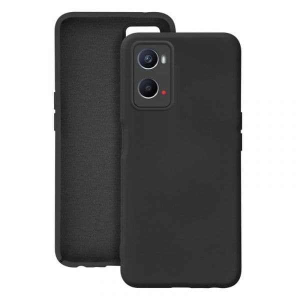 Capa Silicone Líquido 3D Oppo A57/ A57S/ A77 Black