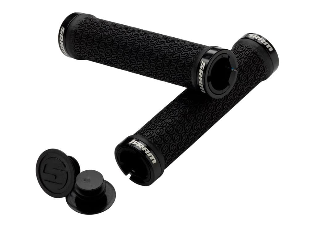PUNHOS BICICLETA SRAM LOCKING GRIPS DOUB CLAMP PRETO