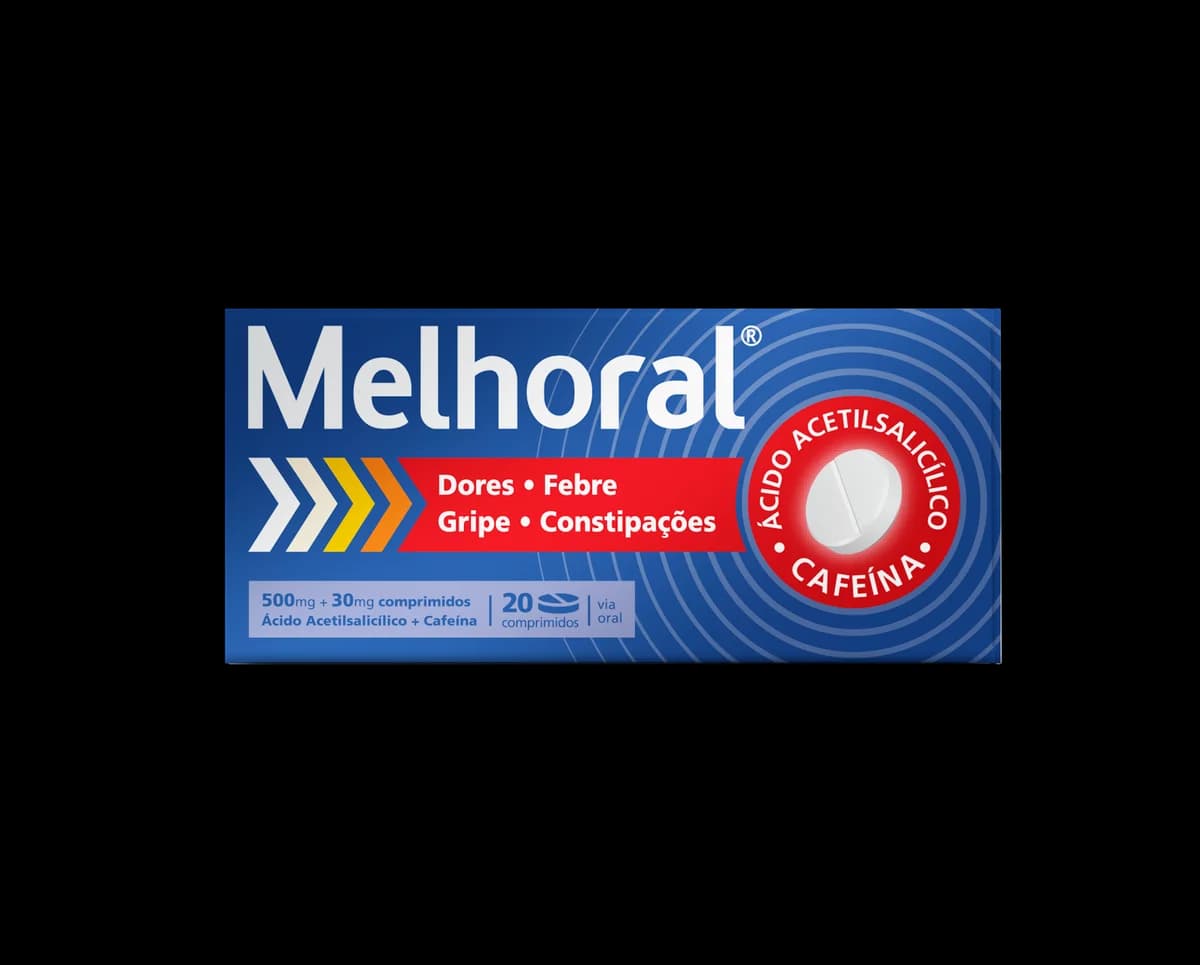 Melhoral 500mg+30mg 20 comprimidos